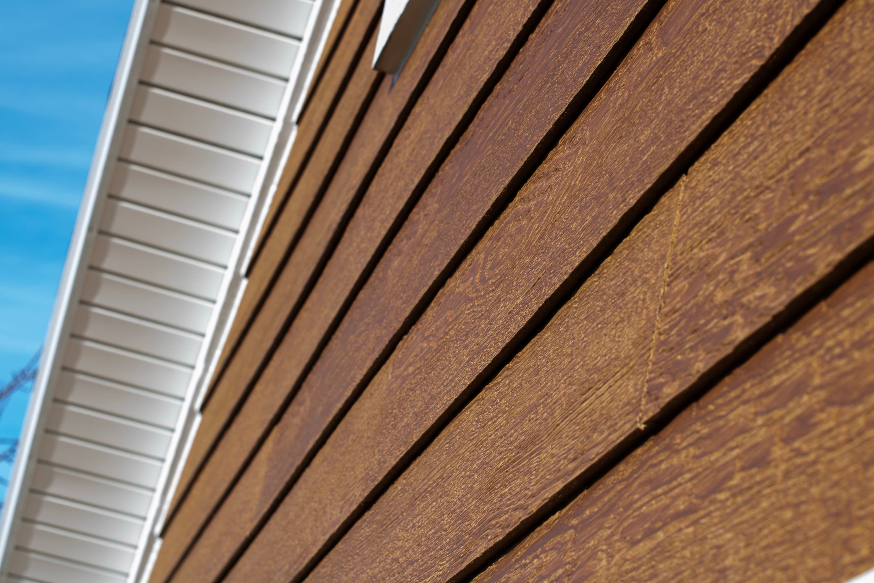 LP SmartSide engineered wood siding with natural grain texture
