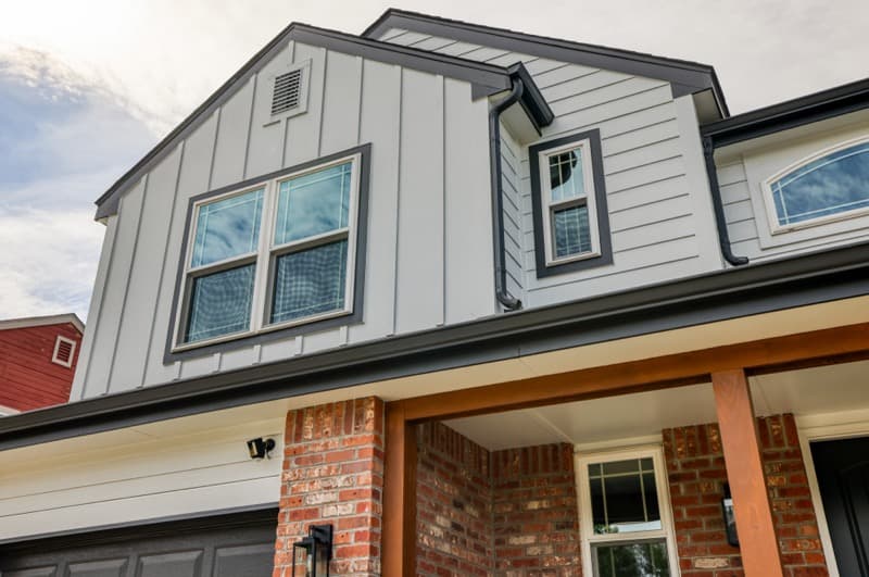 James Hardie board and batten fiber cement siding on Littleton Colorado home