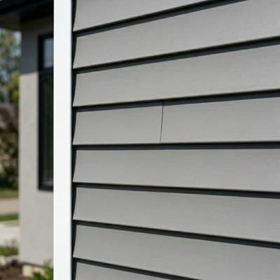 Vinyl lap siding panels installed on Colorado residential home