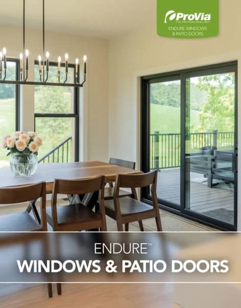 ProVia Endure™ brochure cover — windows and doors for Denver Colorado homes