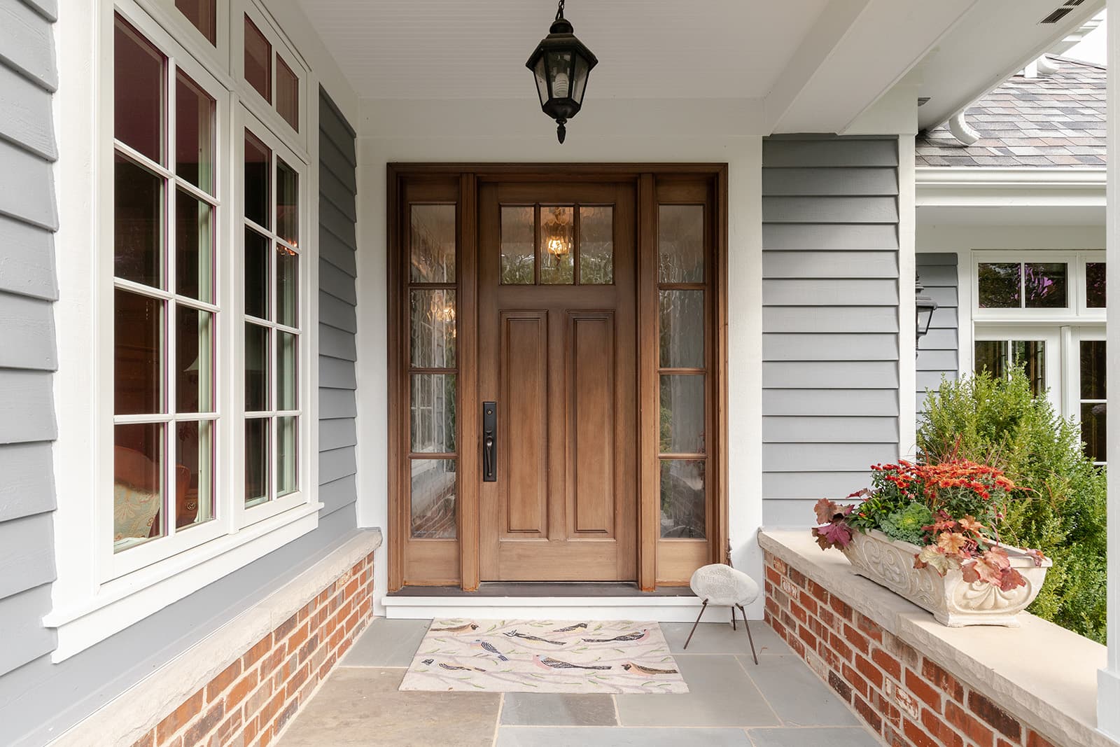 Pella entry door installation on a home in Denver, Colorado