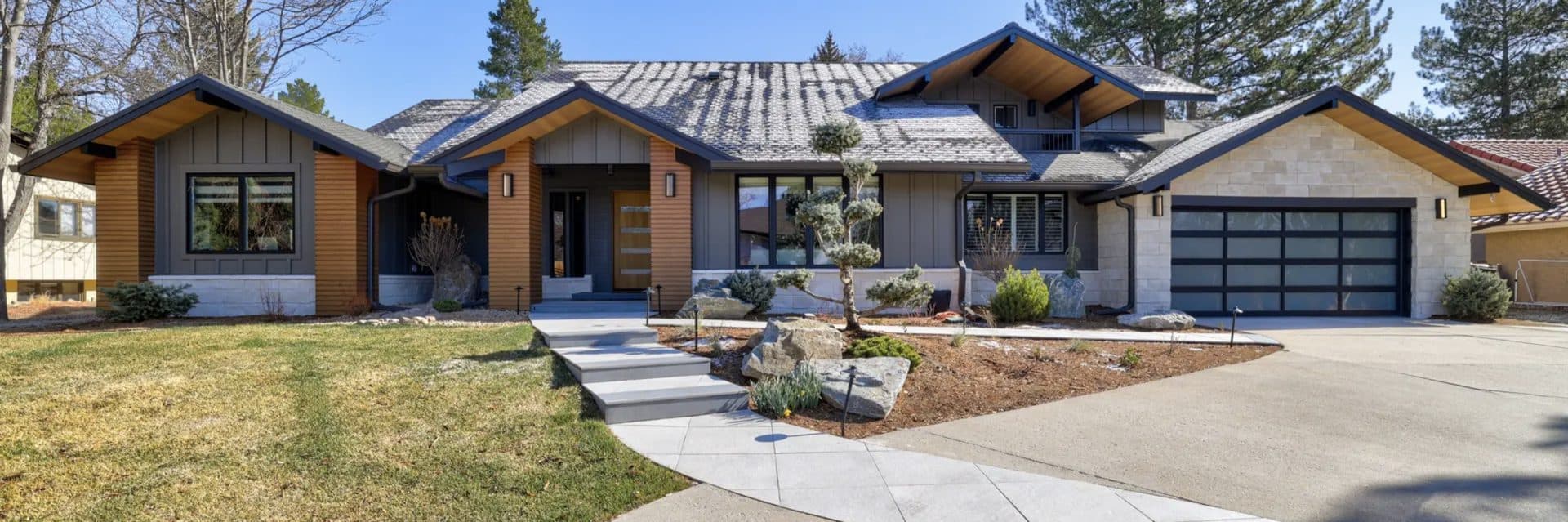 Luxury home exterior with premium siding and windows in Denver Colorado