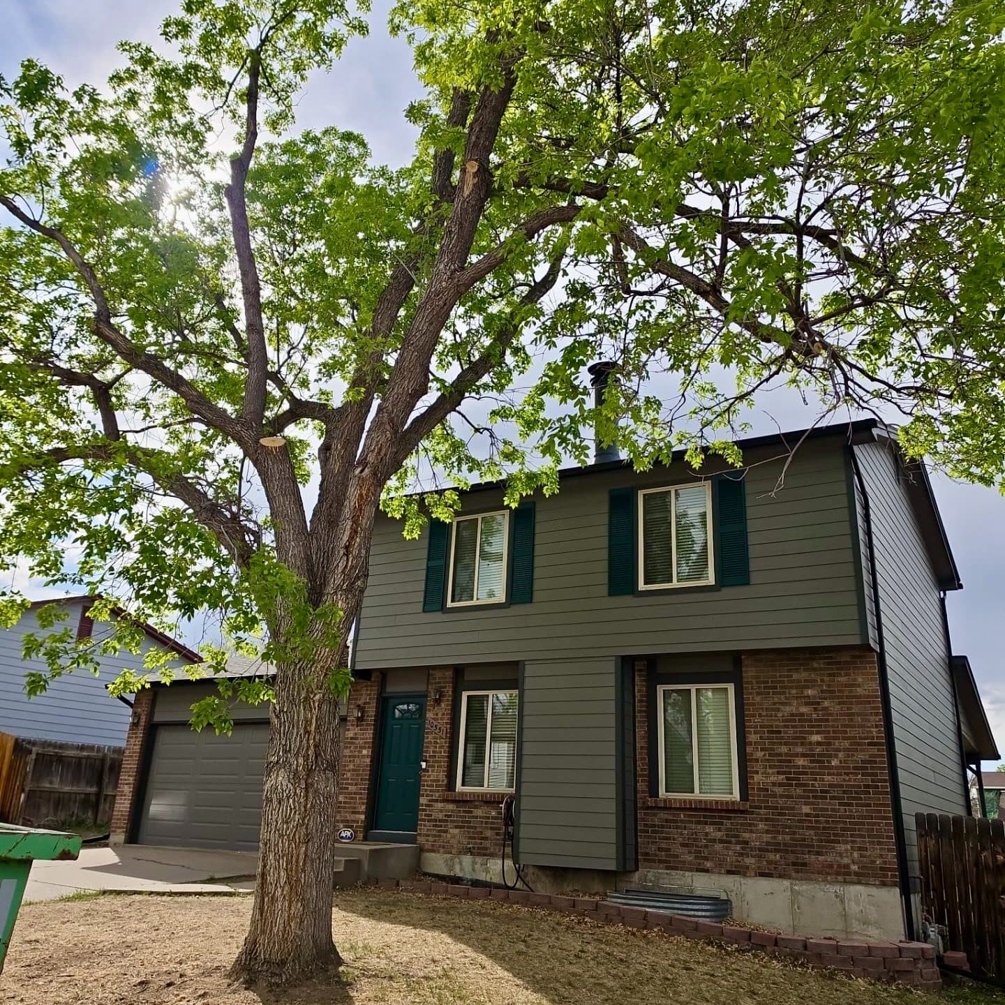 After photo of the house in Westminster, CO with the new James Hardie siding installed.