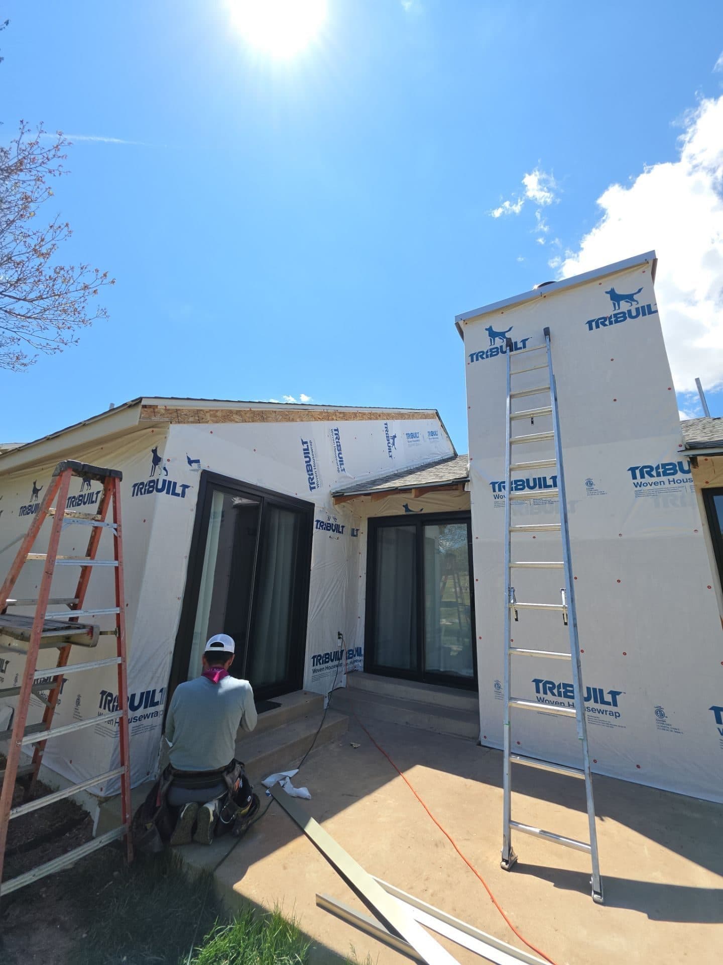 Full Exterior Siding Replacement in Centennial, CO. James Hardie in Aged Pewter and Cobblestone — photo 4