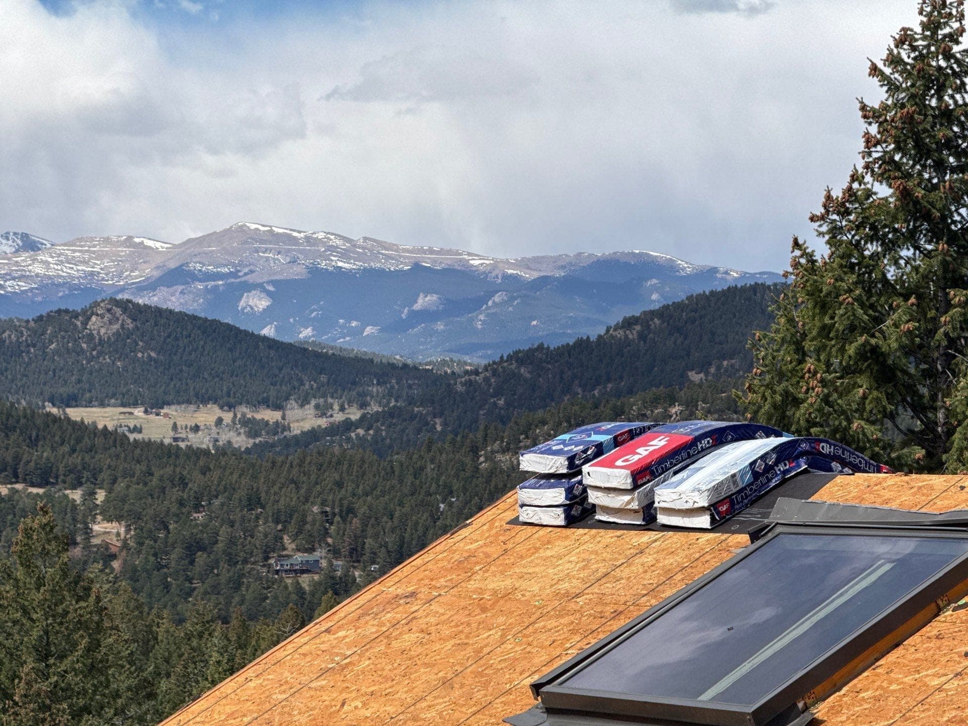 After — Roof Replacement in Evergreen, CO | GAF Timberline HDZ in Hunter Green