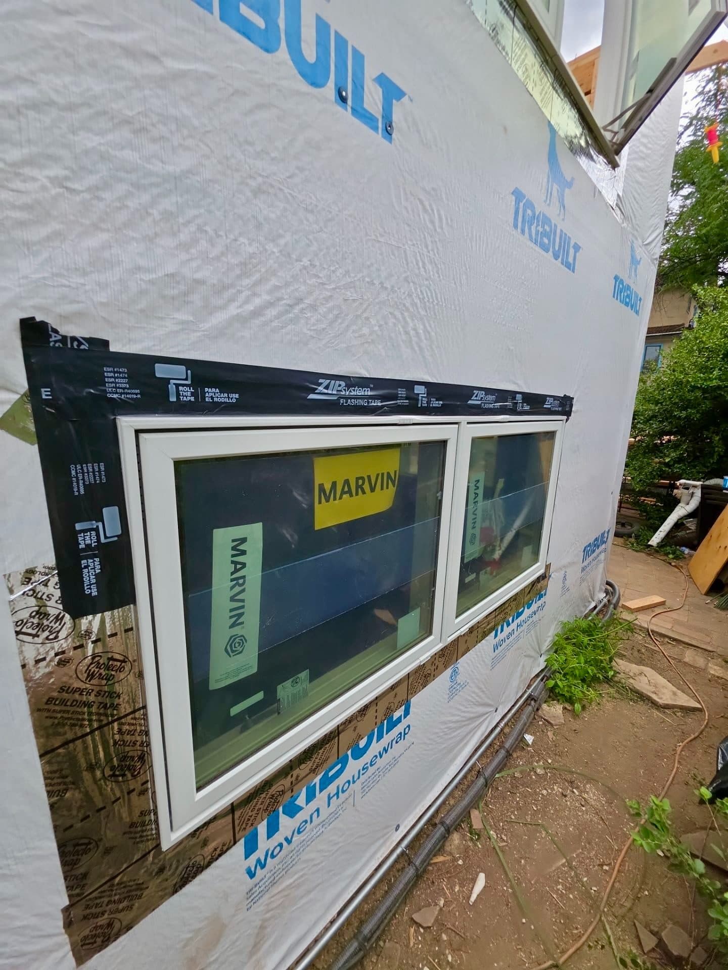 Newly installed Marvin window on a home in Boulder, Colorado.